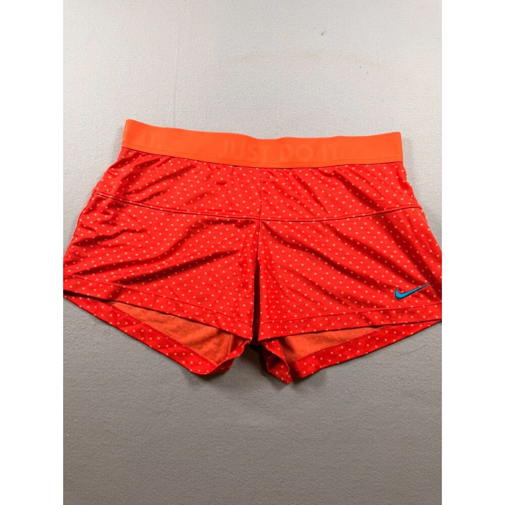 Medium Red and orange Polka Dot Nike Pro Combat shorts
